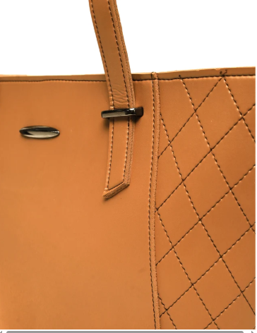 M3 Women’s Handbag – Quilted Tote Bag with Shoulder Handles