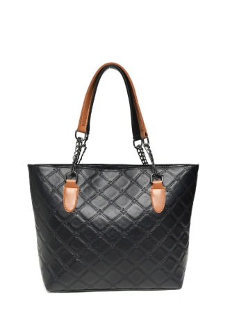 Dual Strap Handbag – Quilted Tote Bag