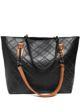 Dual Strap Handbag – Quilted Tote Bag