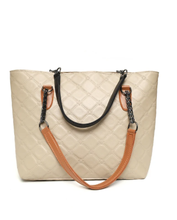 Dual Strap Handbag – Quilted Tote Bag