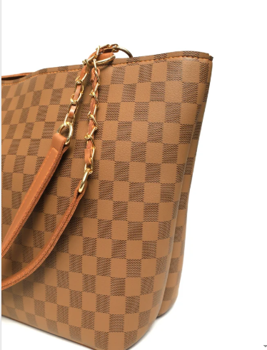 Chess Turkish – Women’s Checkered Shoulder Handbag