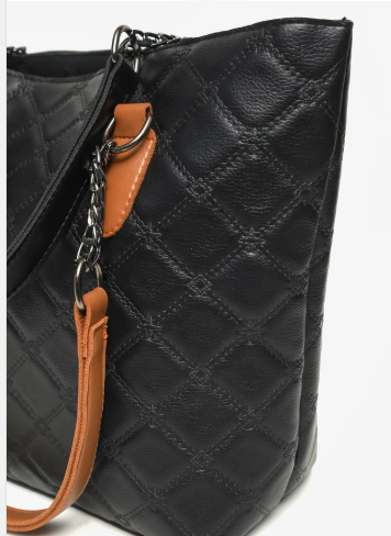 Dual Strap Handbag – Quilted Tote Bag