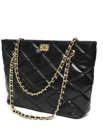 Cross Stitch Handbag - Quilted Shoulder Bag
